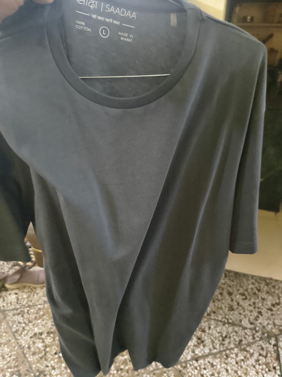 Customer photo review of Men German Grey Round Neck T-shirt