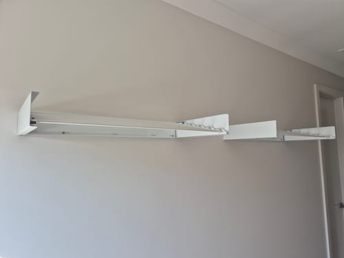 Customer photo review of Wall Mounted Drying Rack - Foldable Indoor and Outdoor Drying Rack