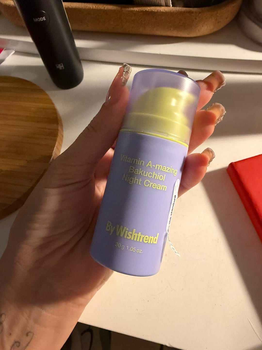 Customer photo review of Nakts krēms ar retinālu By Wishtrend Vitamin A-mazing Bakuchiol Night Cream