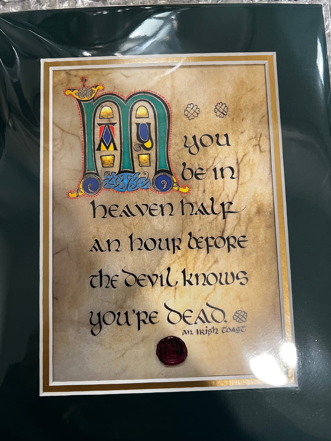 Customer photo review of An Irish Blessing