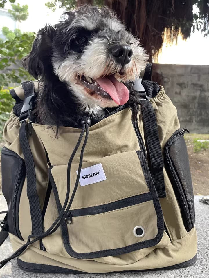 Customer photo review of Comfortable Labor-saving Front-Zip Front Pet Carrier