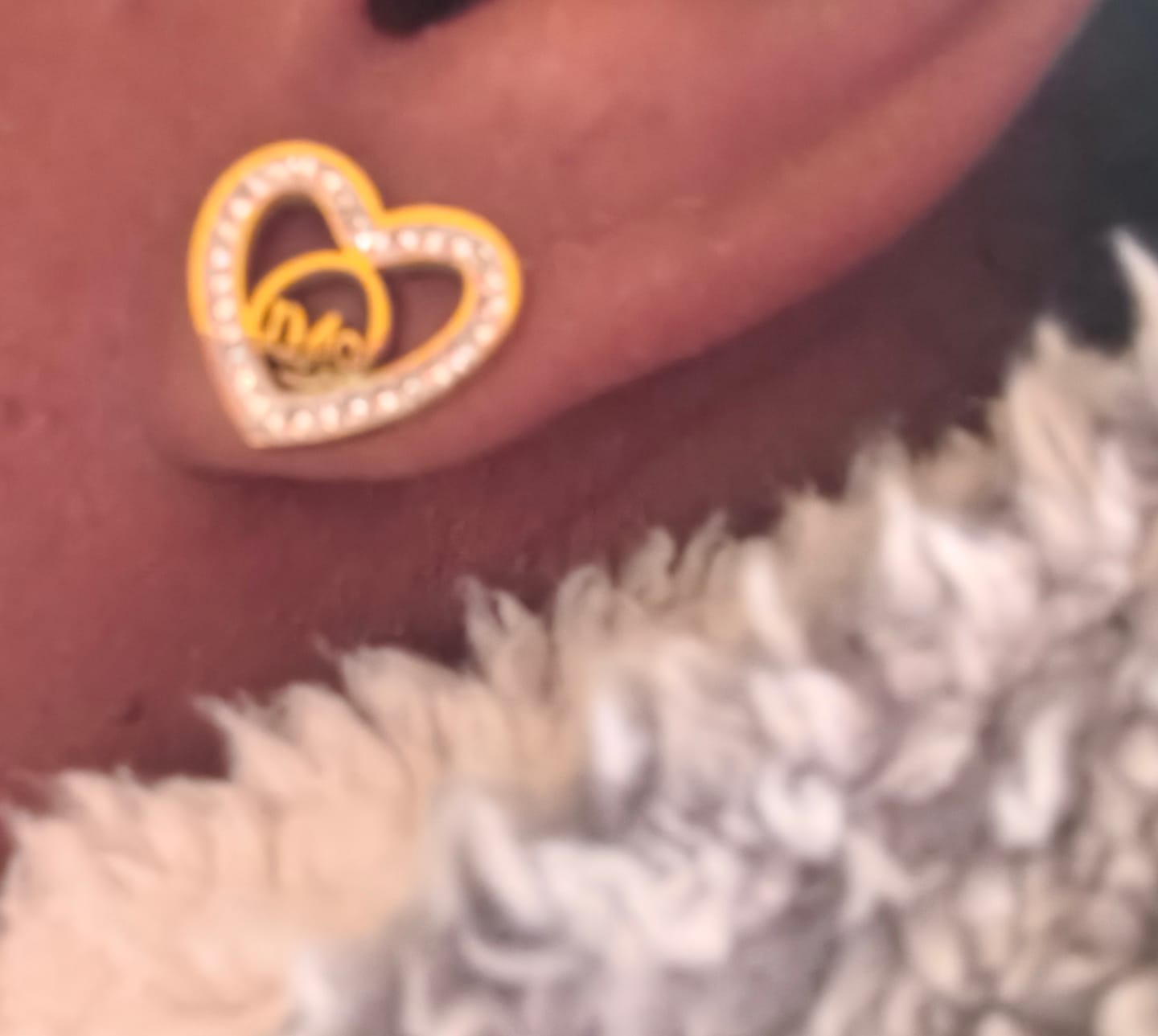 Customer photo review of Gold Thando Luxe Studs
