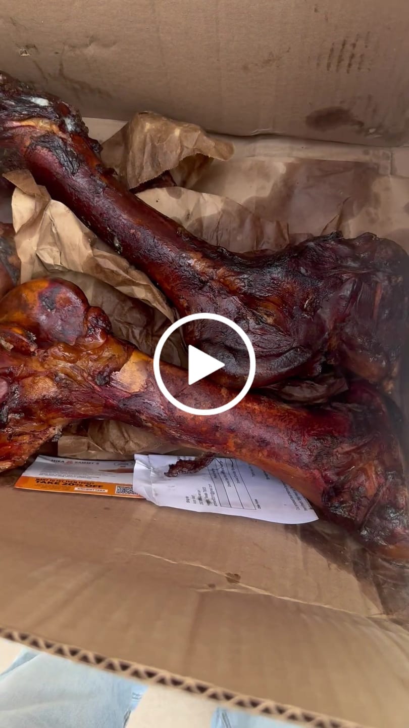 Customer video review of Smoked Dinosaur Bones