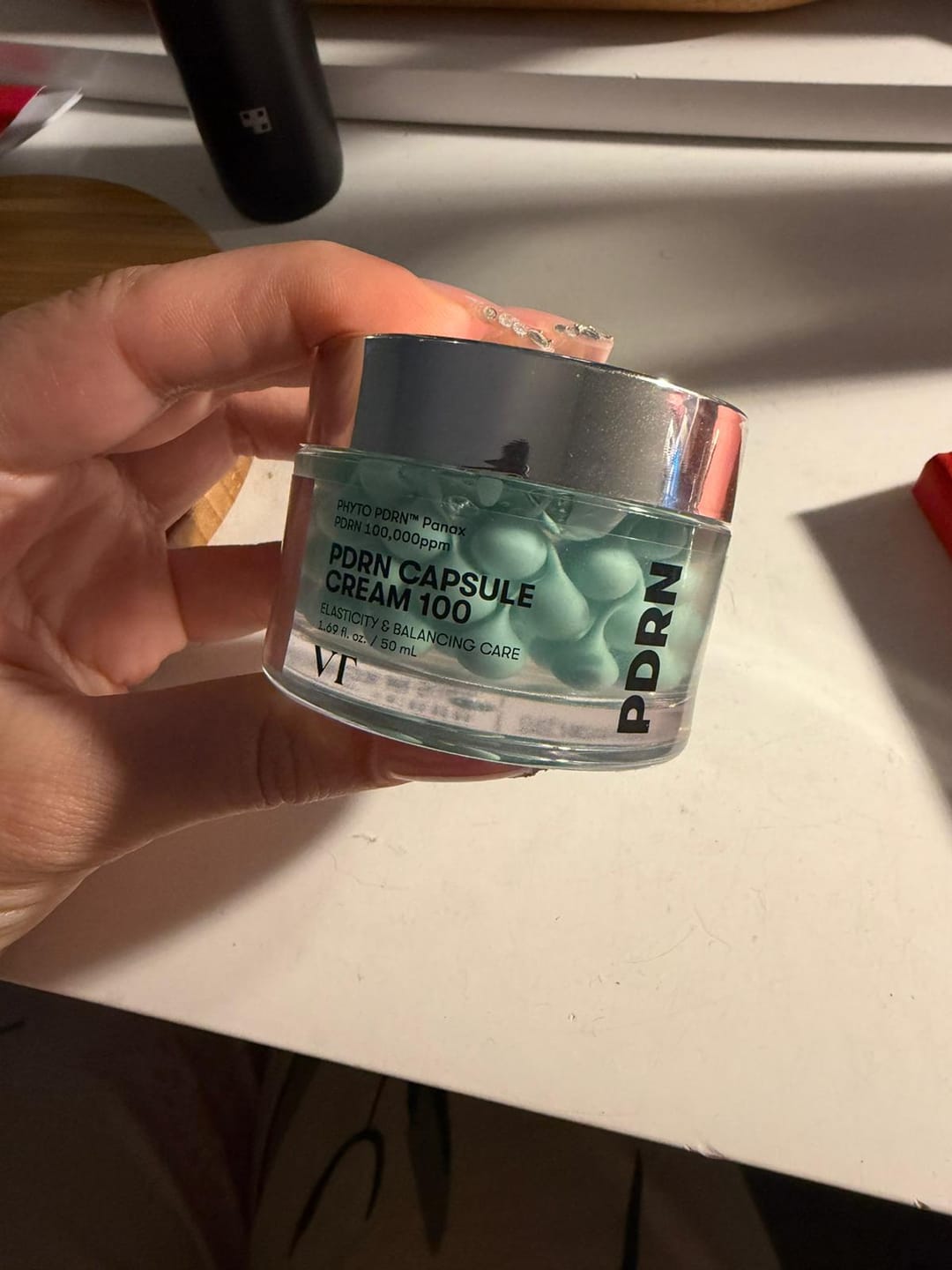 Customer photo review of Kapsulu krēms ar PDRN un peptīdiem VT Cosmetics PDRN Capsule Cream 100