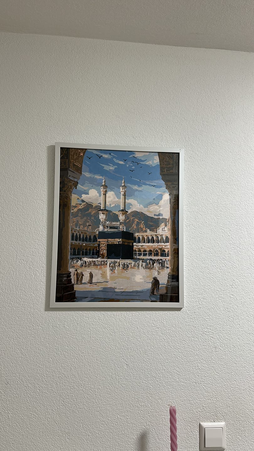 Customer photo review of Malen nach Zahlen - Zur Kaaba