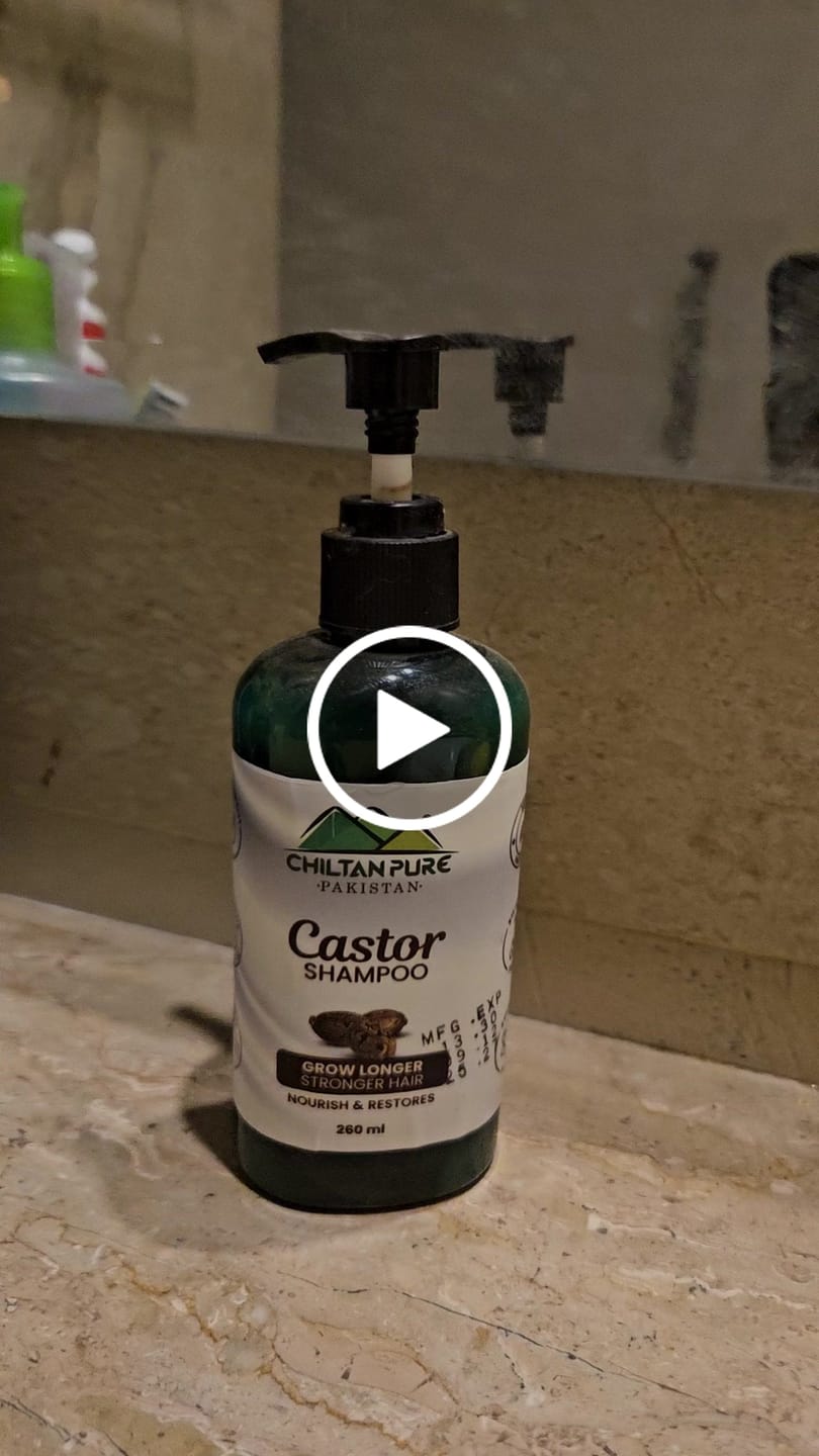 Customer video review of Castor Shampoo – Helps Moisturize & Regrow Strong Healthy Hair [ارنڈی] 250ml