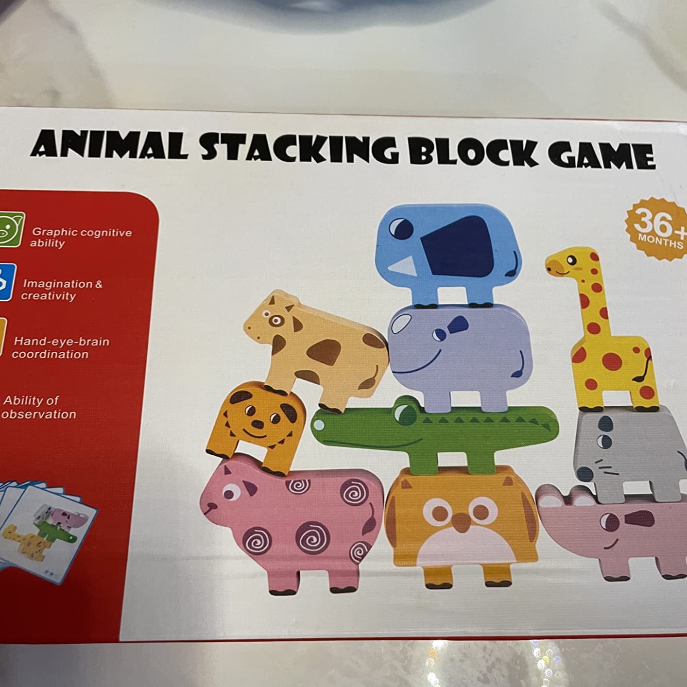 Customer photo review of Marvin’s Animal Balance Game