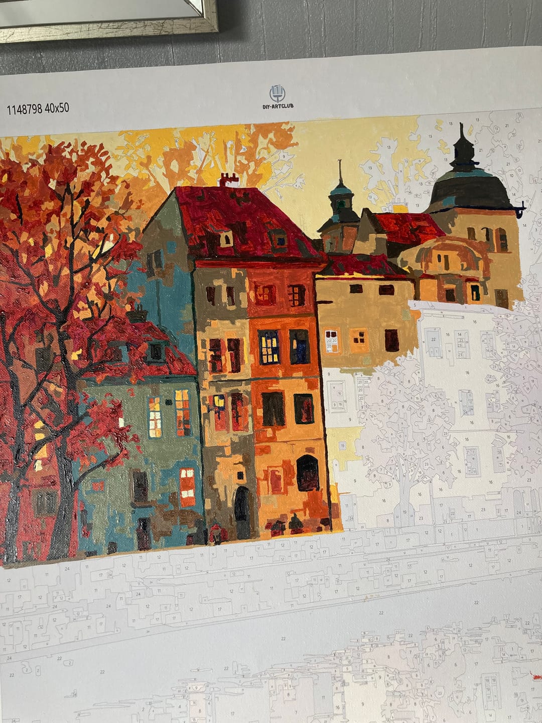 Customer photo review of Prague | Paint by Number