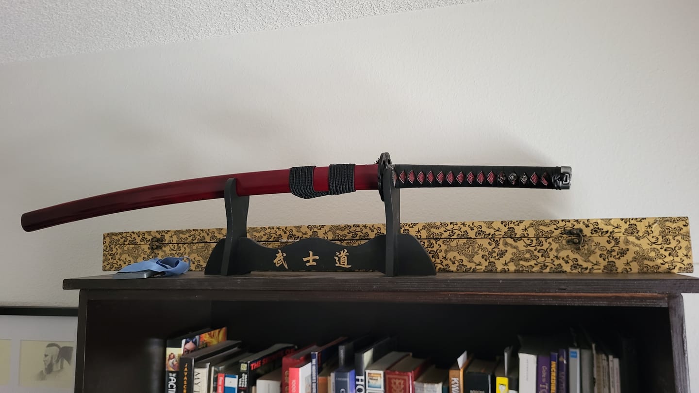Customer photo review of Custom Japanese Sword