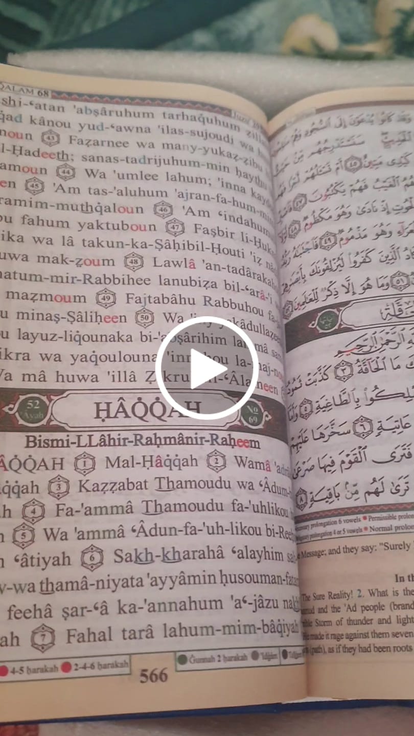 Customer video review of Quran - Roman Transliteration + English Translation