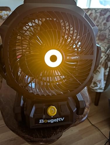 Customer photo review of BougeRV F02 Tragbarer kabelloser Baustellen- und Außenventilator mit 144-Wh-Akku