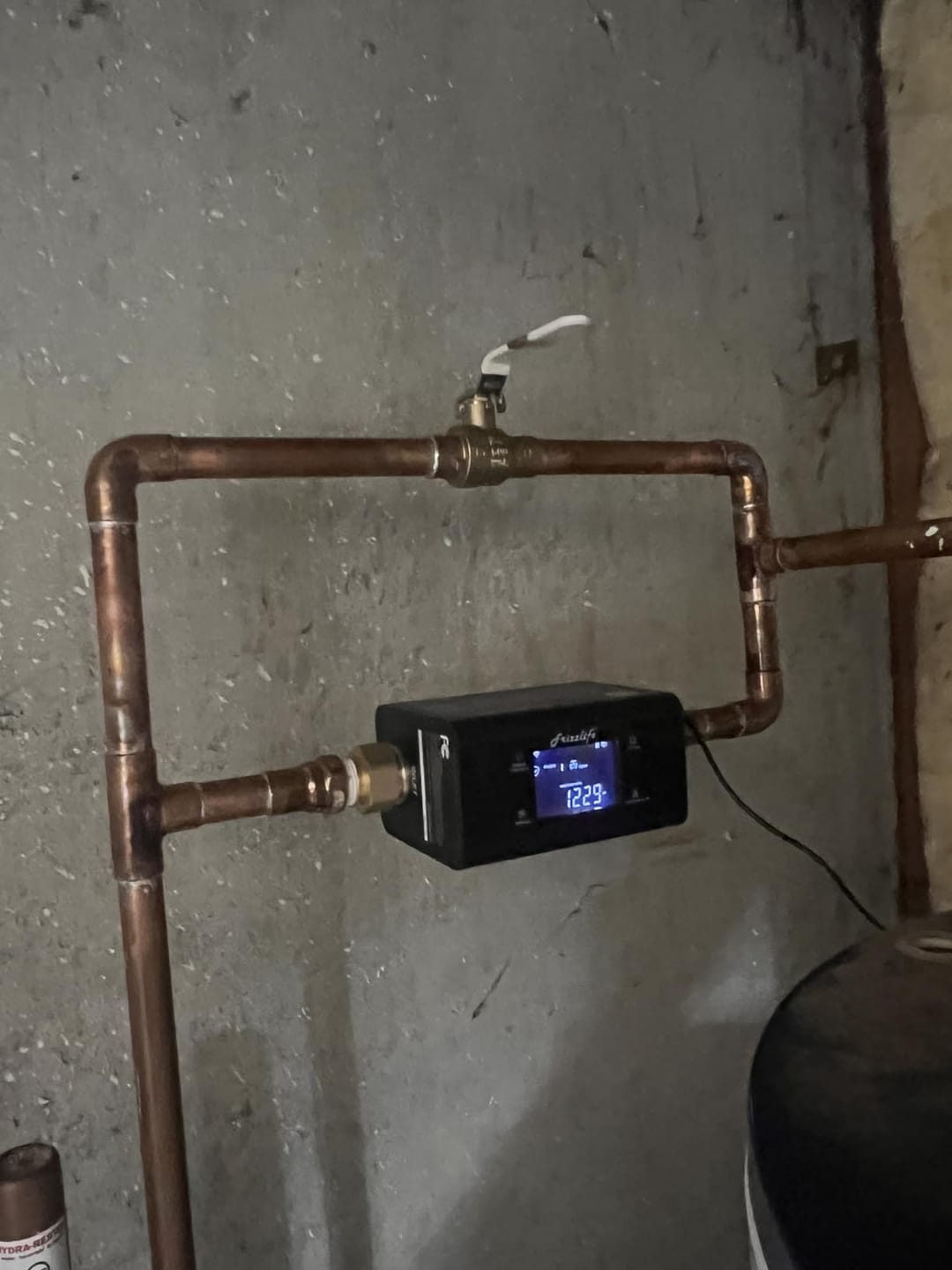 Customer photo review of Frizzlife Smart Water Monitor with Automatic Shutoff Sensor, LP365