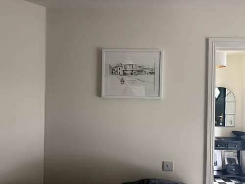 Customer photo review of Glasson Lakehouse Ink Venue Print
