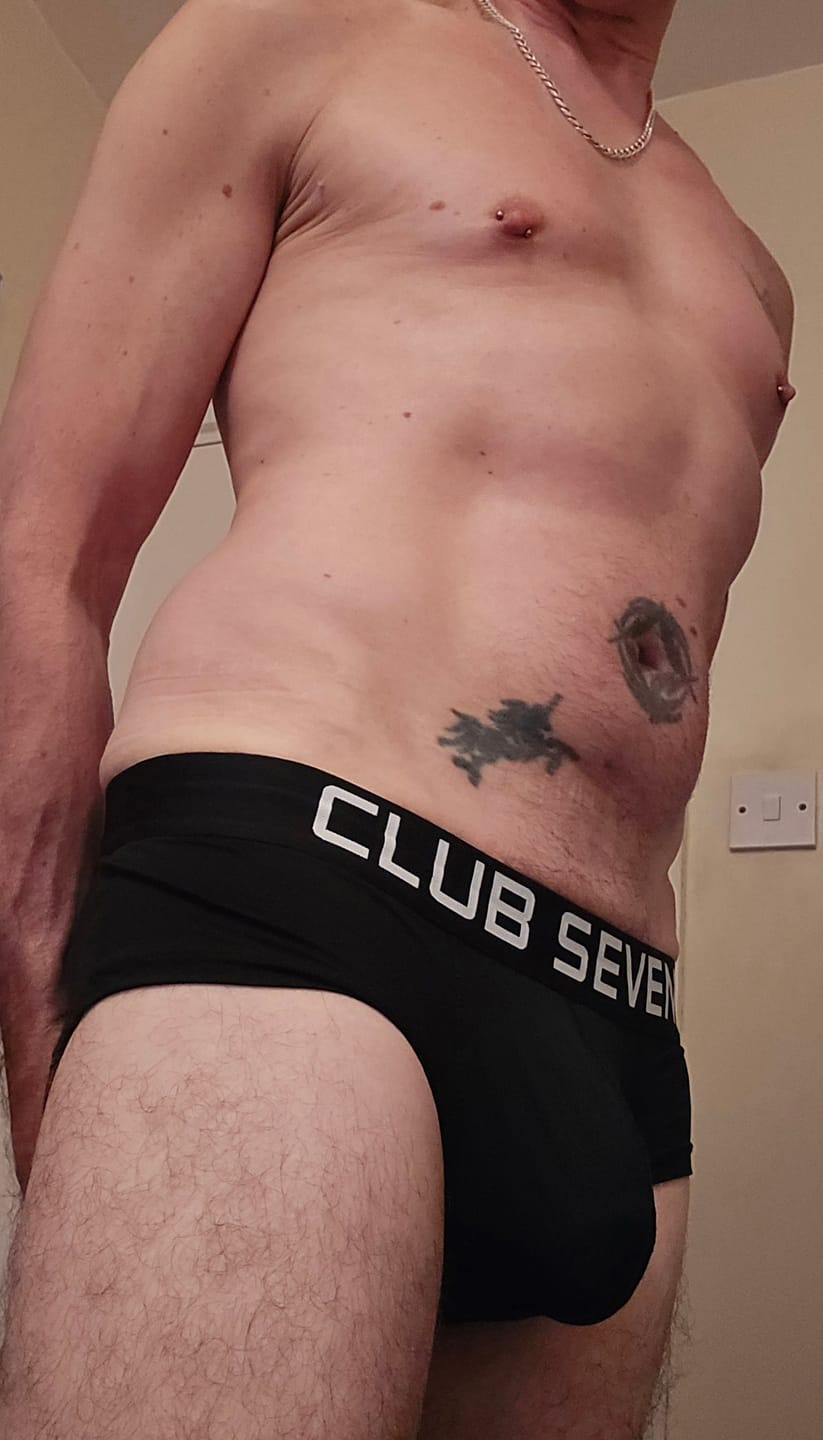 Customer photo review of Legacy Midnight Black Trunks