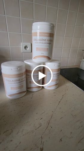 Customer video review of COLLAGÈNE MARIN NATICOL® / ACIDE HYALURONIQUE (EN POUDRE) - 300G