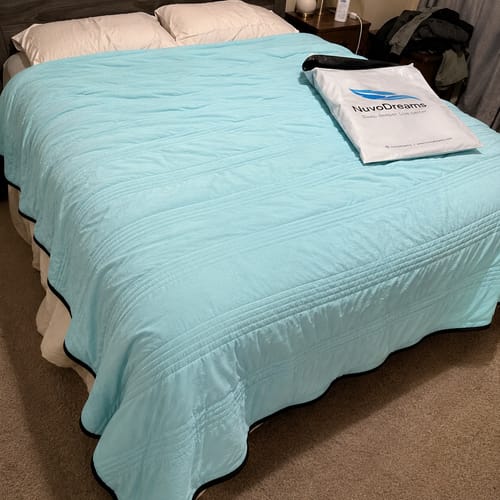 Customer photo review of NuvoDreams™ Cooling Blanket - 50% OFF + FREE SHIPPING LAST DAY PROMOTION!