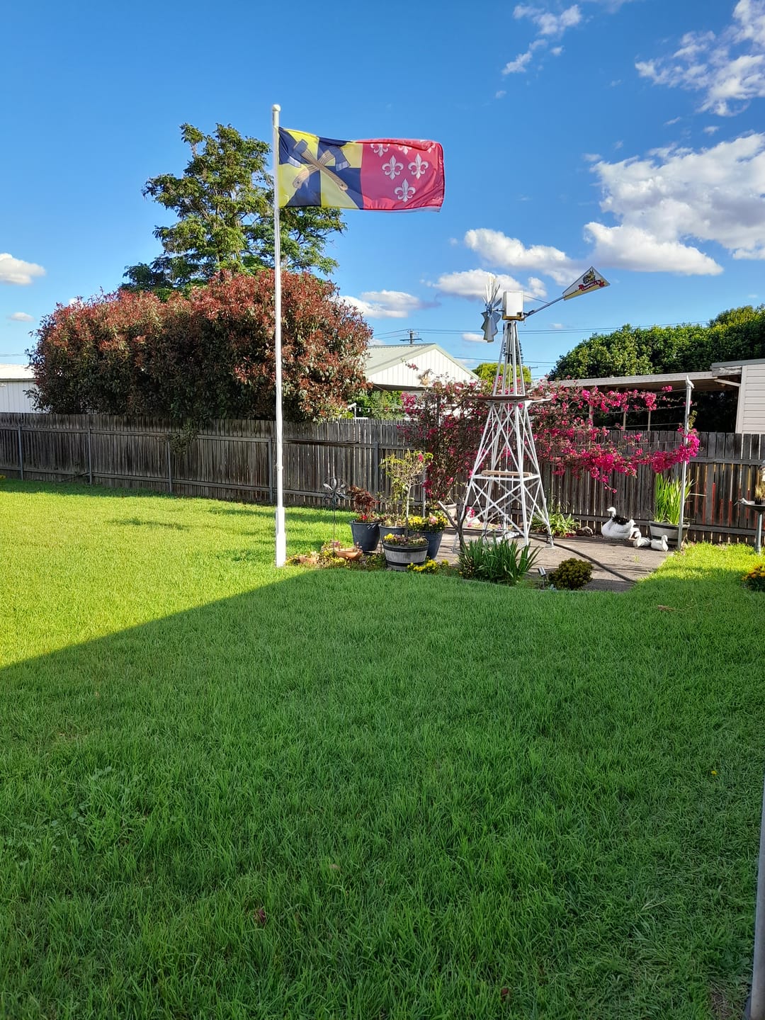 Customer photo review of Personalised Standard Flag