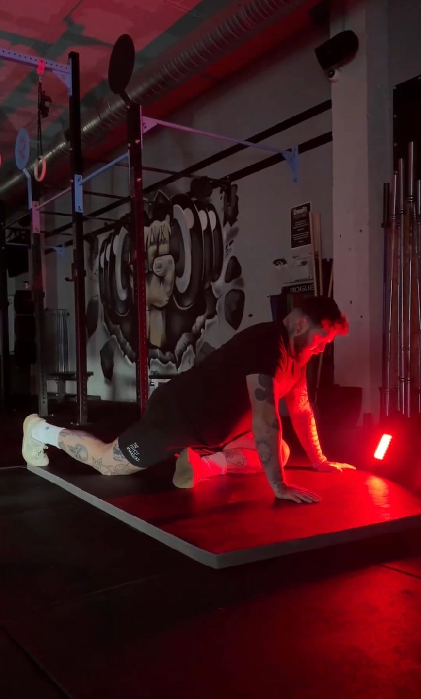 Customer photo review of Red & Infrared Recovery Light Panel