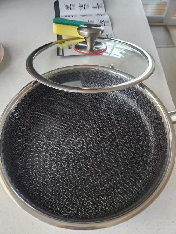 Customer photo review of Premium Stainless Steel Titan Pan