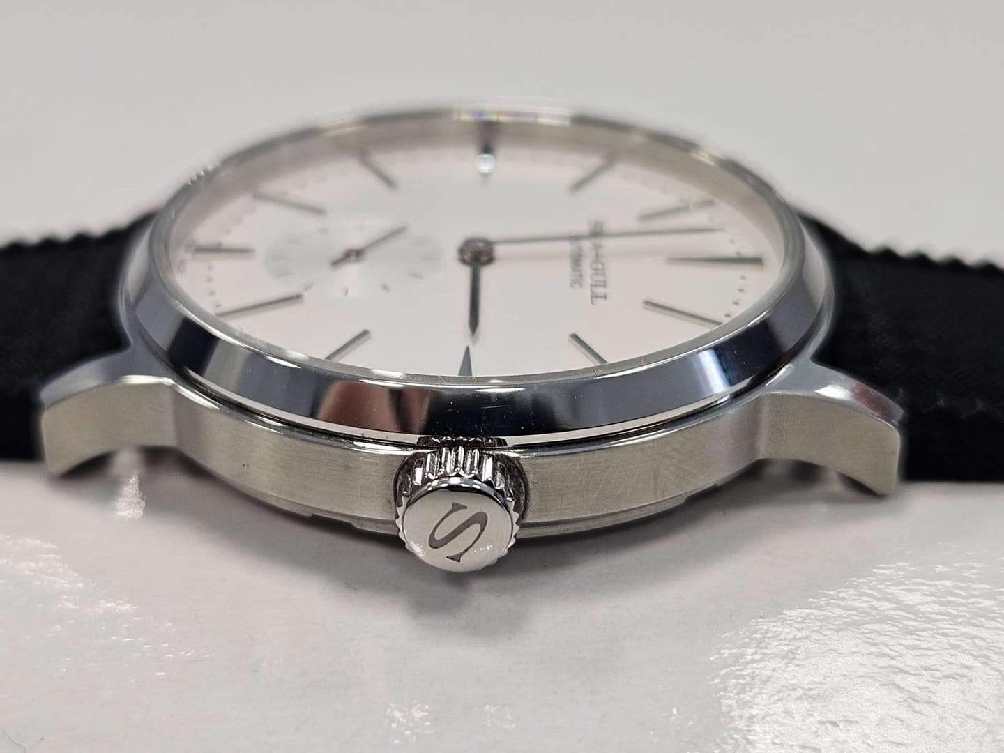 Customer photo review of Small Triple Hands | Business | Seconds Sub-dial | 40mm