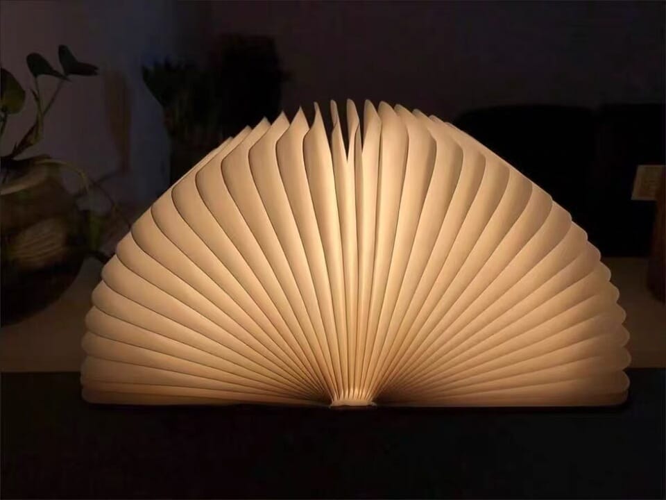 Customer photo review of Book lamp