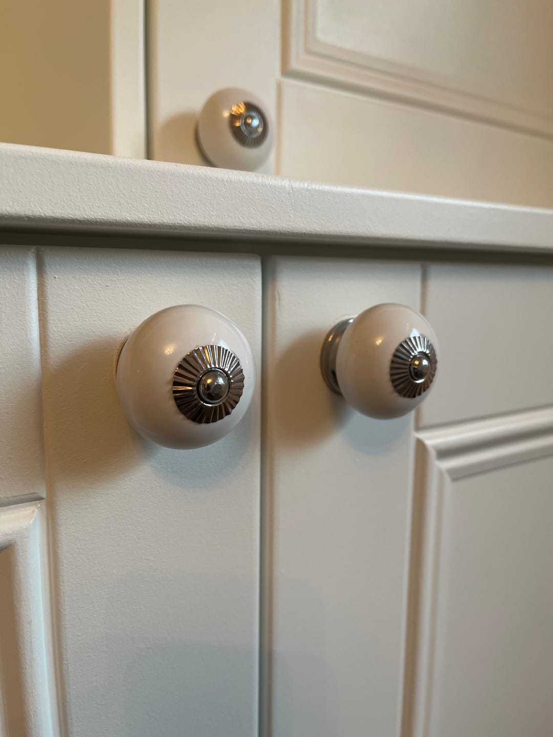 Customer photo review of Round Ceramic Knob White 40mm