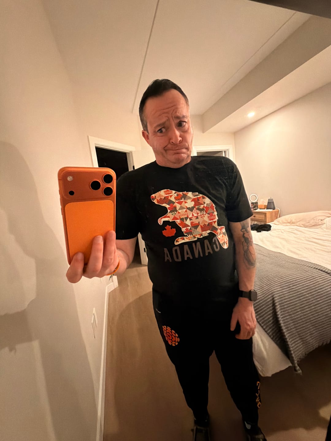 Customer photo review of Beaver Patchwork T-shirt