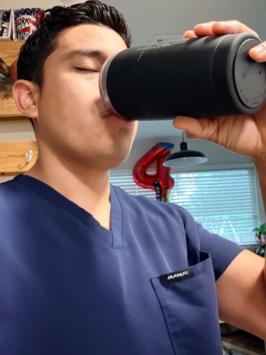 Customer photo review of 20 OZ Soft Matte Faith Tumbler