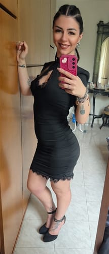 Customer photo review of Abito Geisha con pizzo