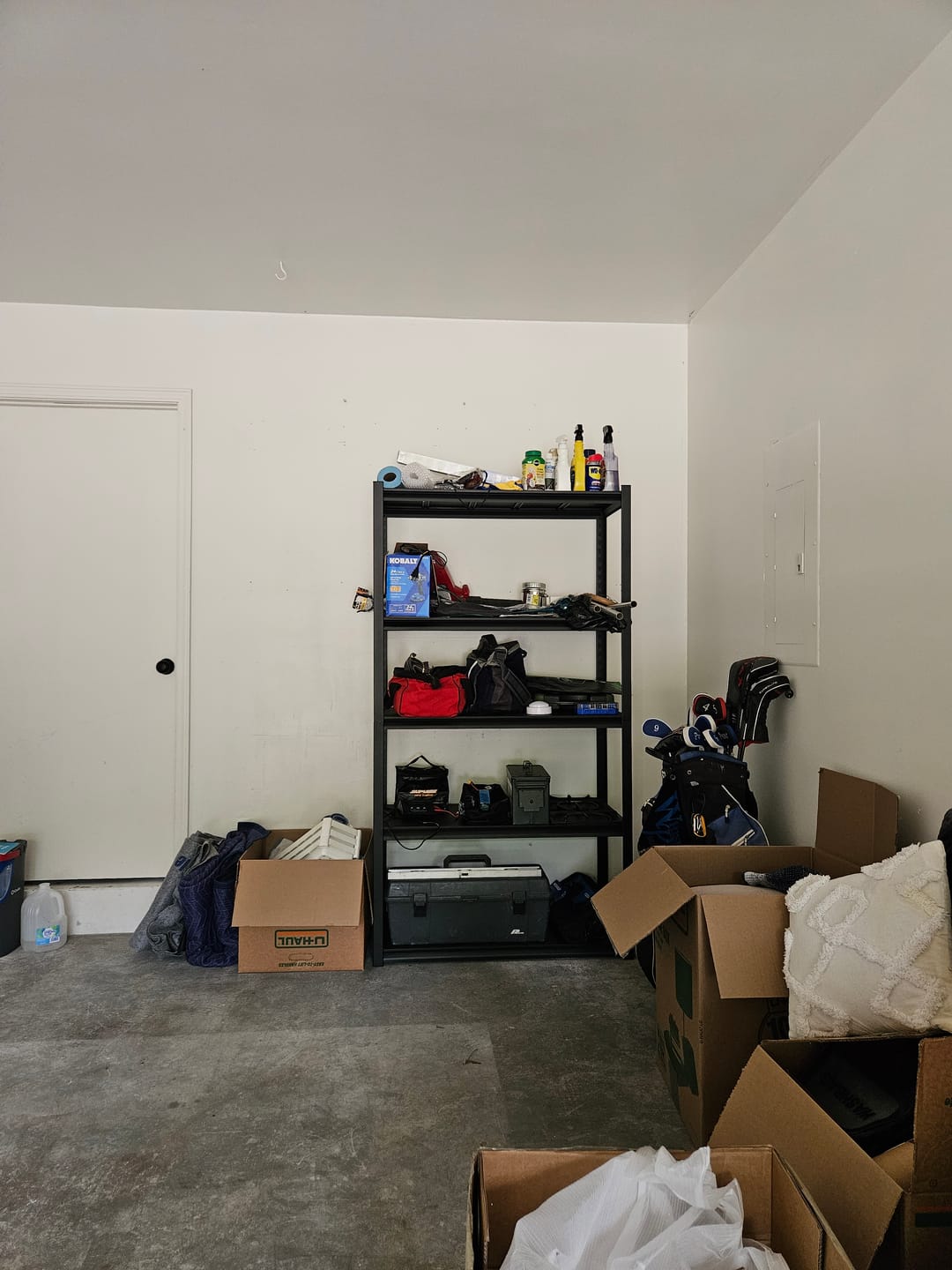 Customer photo review of REIBII 72" H Heavy Duty Garage Shelving, Adjustable Storage Shelving Basement Shelving for Warehouse