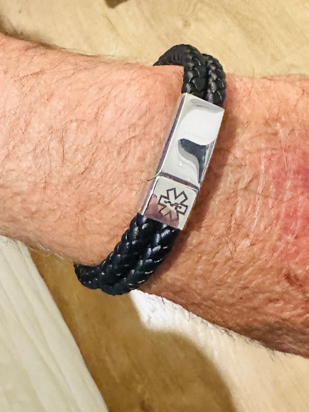 Customer photo review of DuoLuxe Medical ID Bracelet