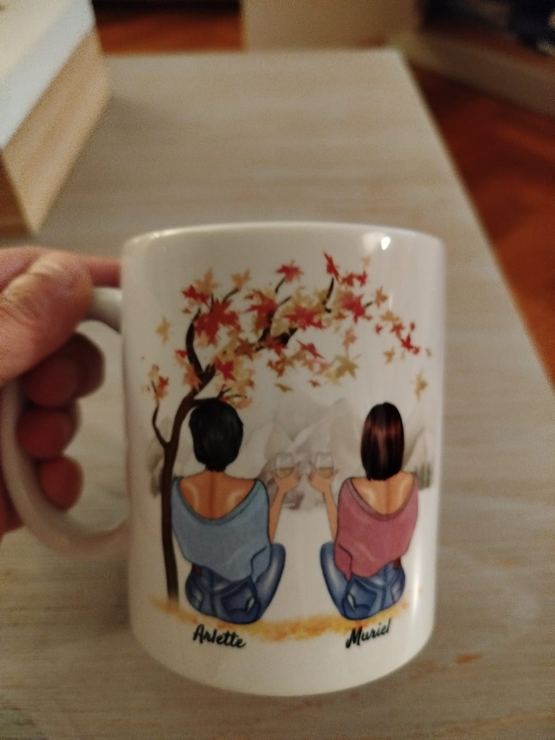 Customer photo review of Meilleures collègues avec boisson - Mug personnalisé (2-4 personnes)
