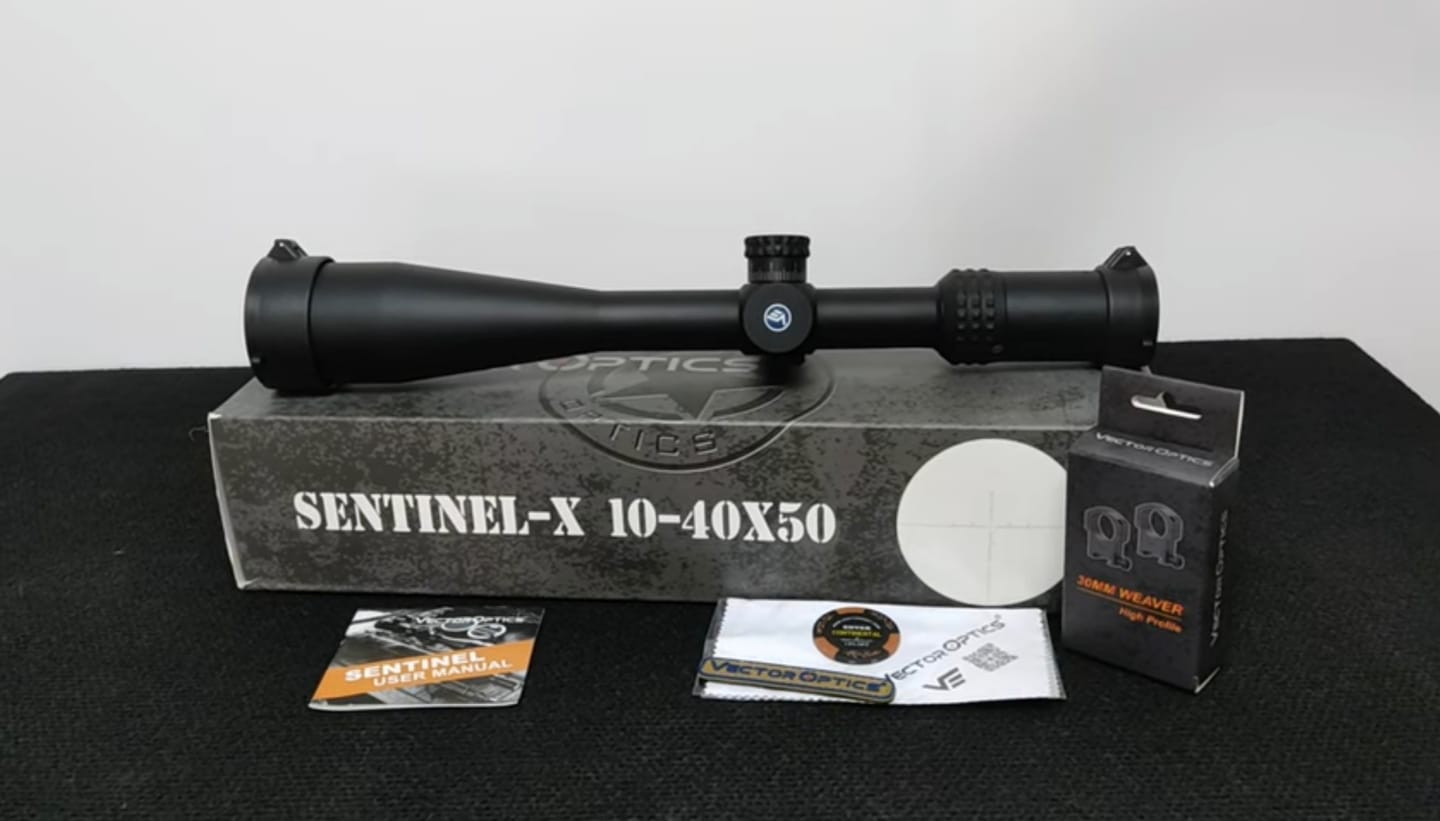 Customer photo review of Sentinel-X 10-40x50 SFP | Benchrest Shooting Rifle Scope