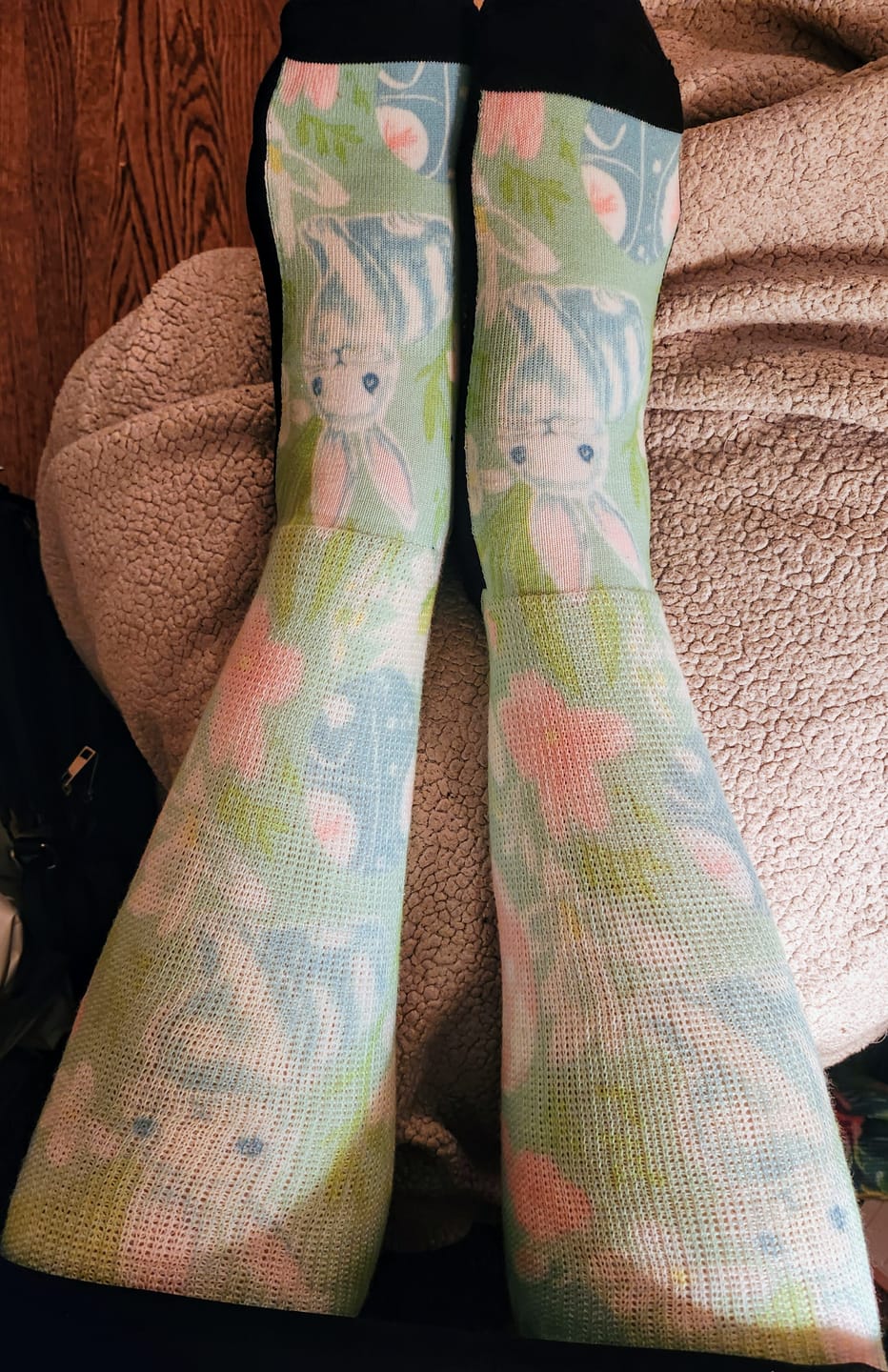 Customer photo review of Bunny Garden EasyStretch™ Socks