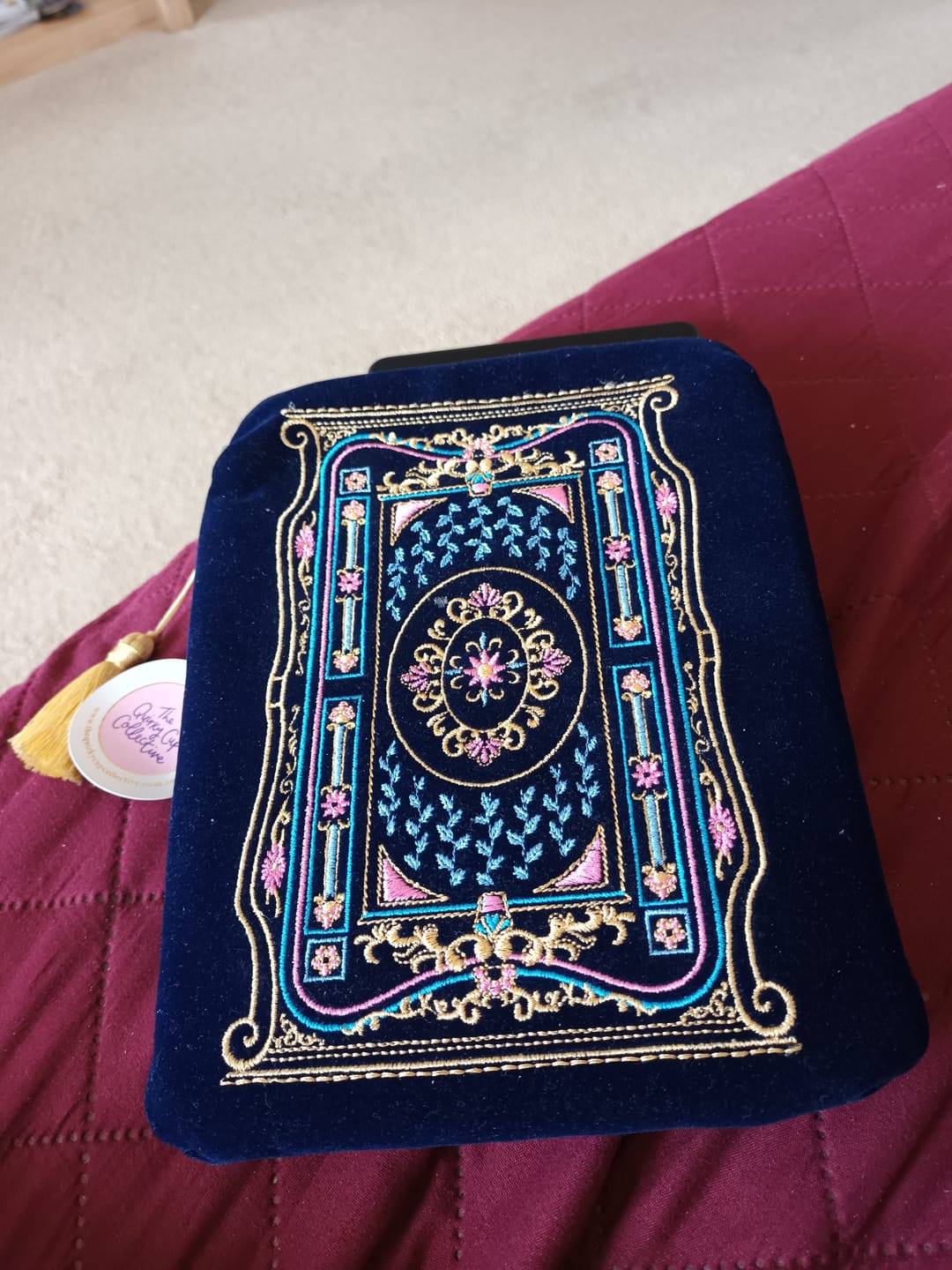 Customer photo review of Literati eReader Sleeve - Royal Blue