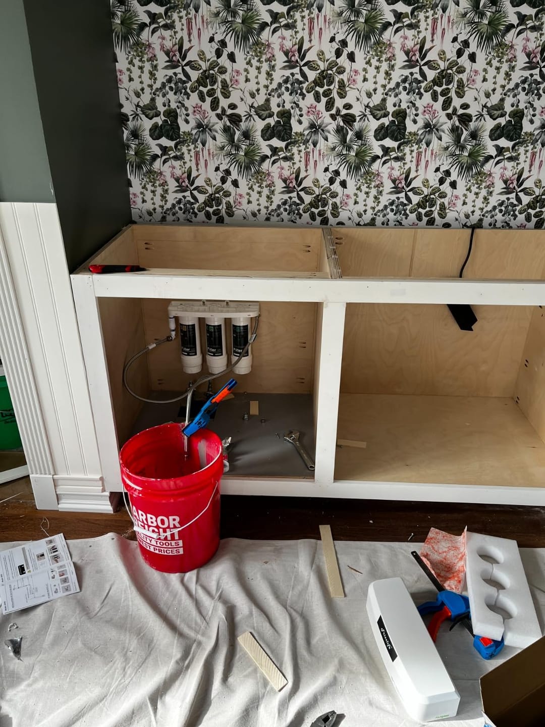 Customer photo review of Frizzlife 3-Stage Direct-Connect Under-Sink Water Filter System, SK99-NEW