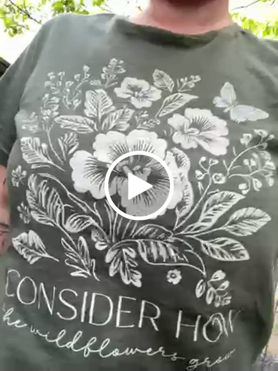 Customer video review of Wildflower Graphic Tee