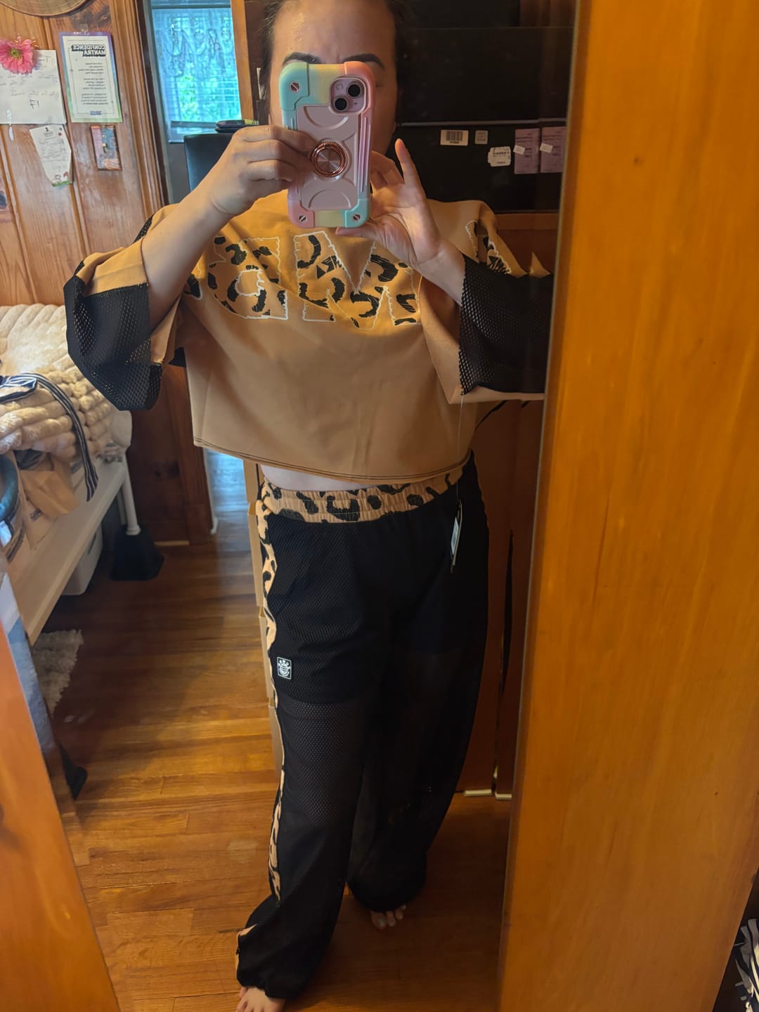 Customer photo review of Wildbeat Mesh Dolman Top