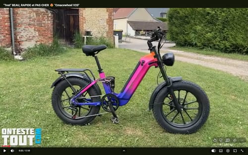 Customer photo review of CMACEWHEEL V20 750W 20" Fat Bike 960Wh Full Suspension E-bike with Torque Sensor 48V 20Ah Battery
