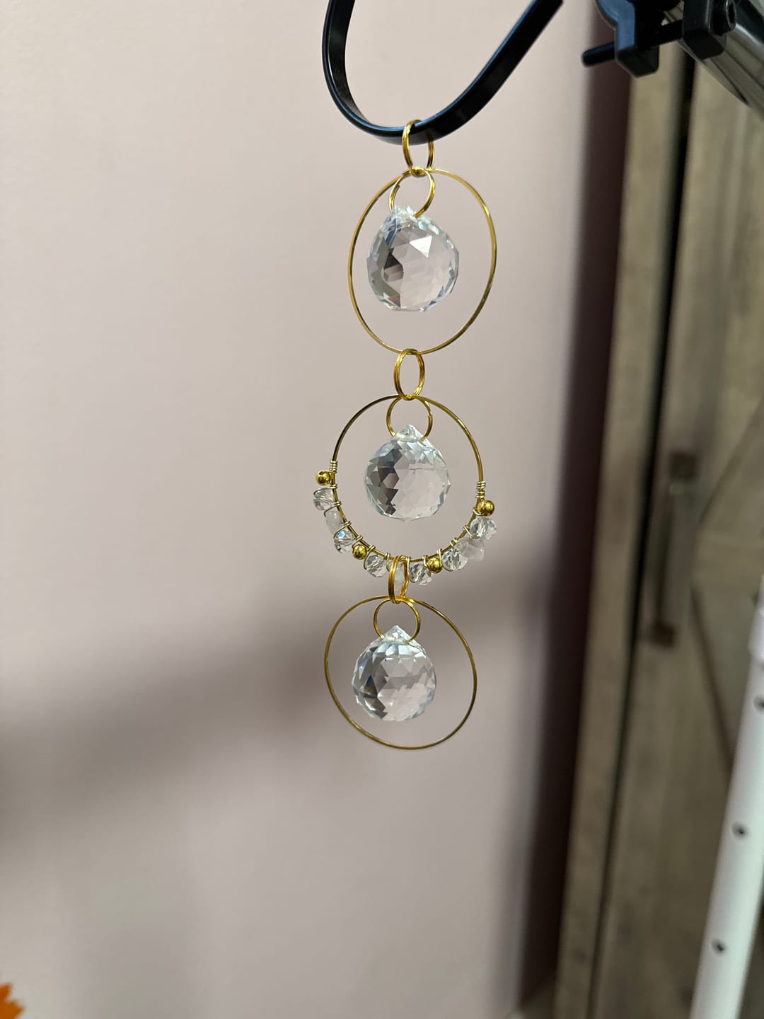 Customer photo review of Car Crystal Suncatcher DIY Kit hanging Car Charm - Car