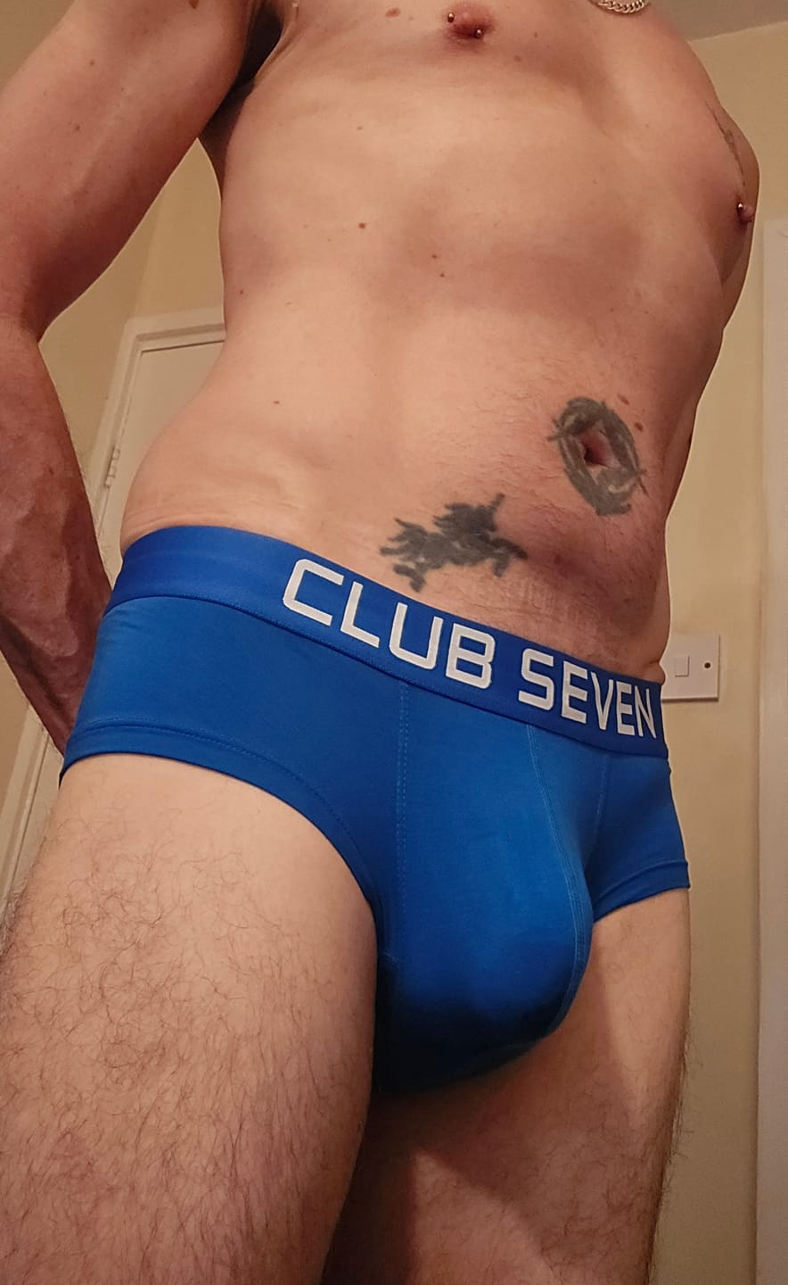 Customer photo review of Legacy Yale Blue Trunks