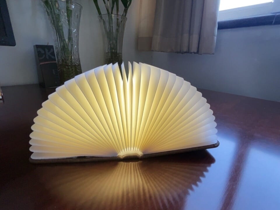 Customer photo review of Book lamp