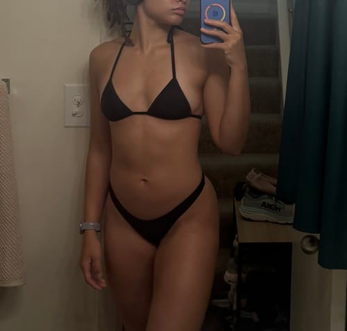 Customer photo review of 008 Micro Bikini Top - Black