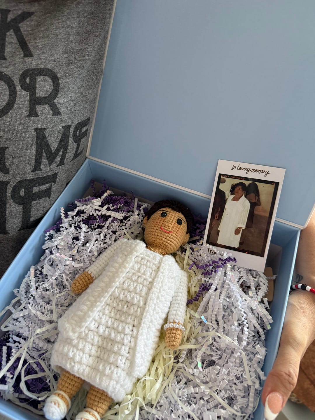 Customer photo review of Tranquil® - Personalized Crochet Doll (Bigger sizes)