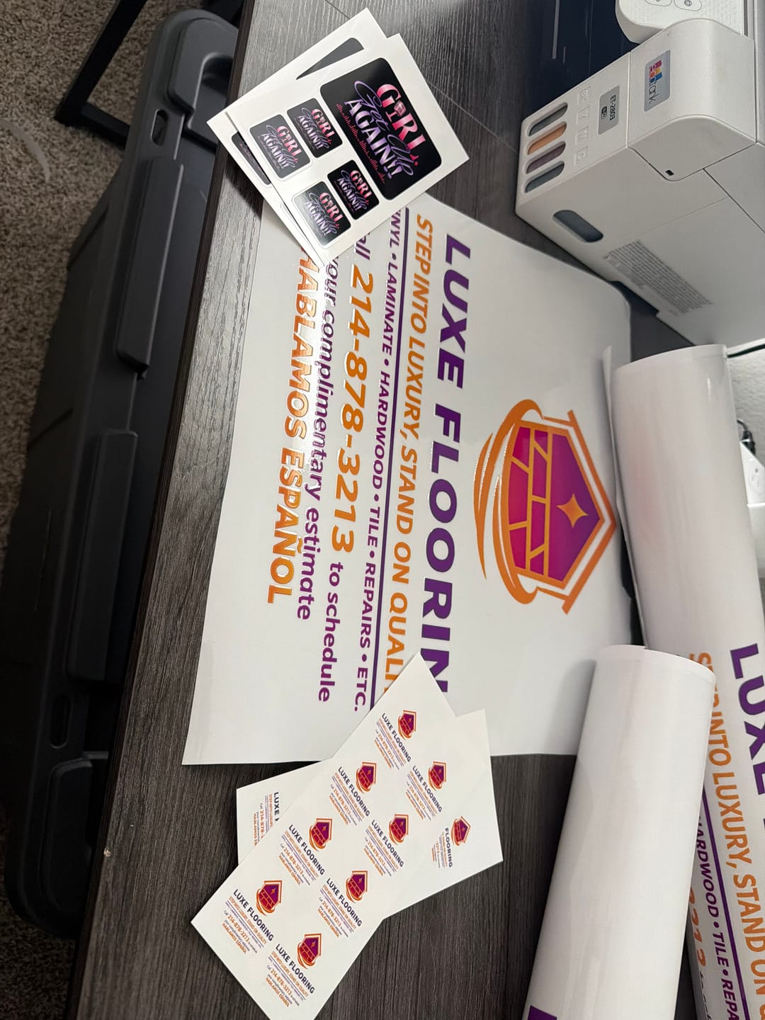 Customer photo review of UV DTF By Size