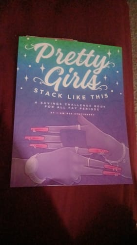 Customer photo review of Pretty Girls Stack Like This Book & Envelopes Set - $84,000 in saving challenges