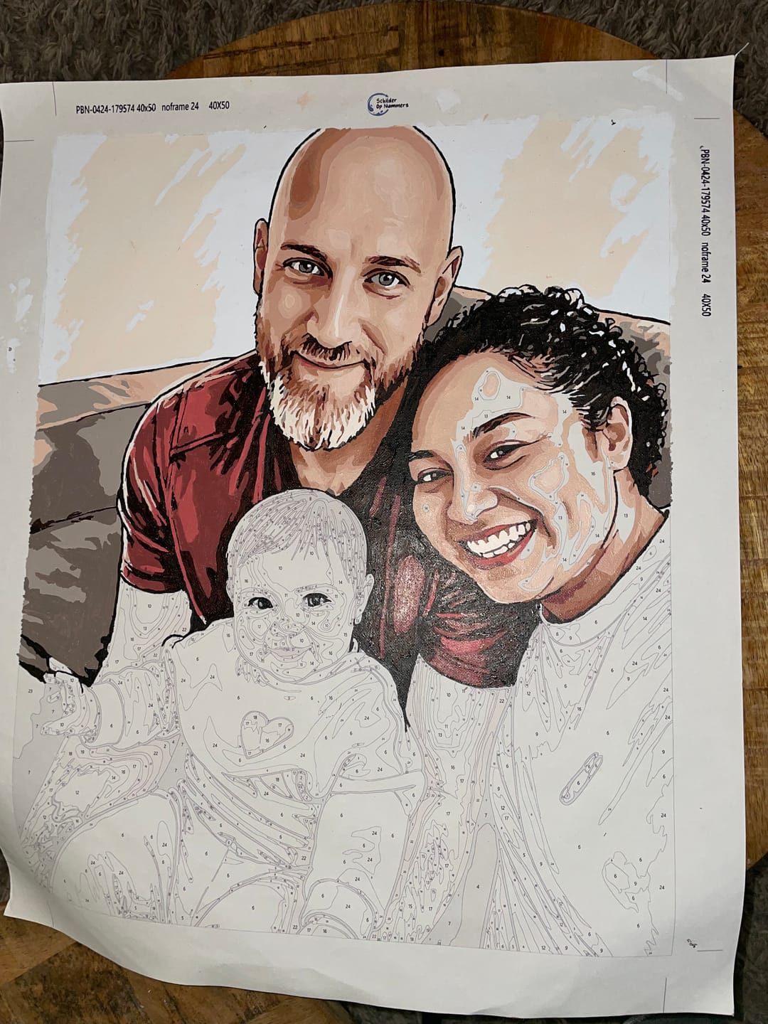 Customer photo review of Eigen Foto | Schilderen op nummer