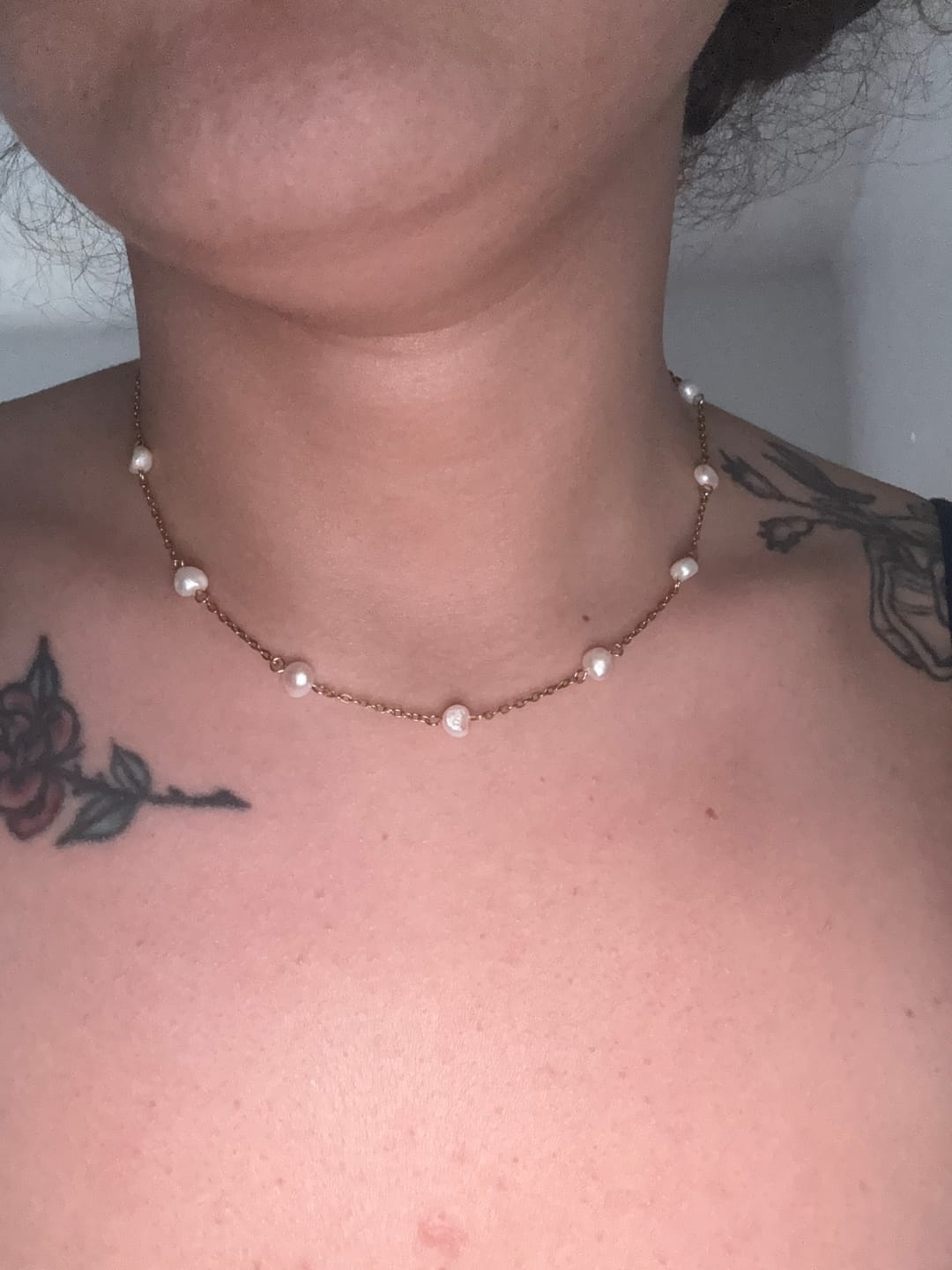Customer photo review of Laney Pearl Necklace