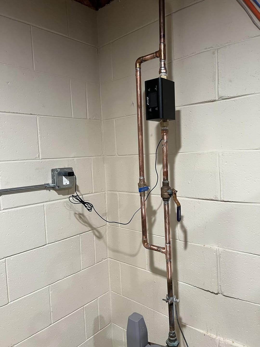 Customer photo review of Frizzlife Smart Water Monitor with Automatic Shutoff Sensor, LP365