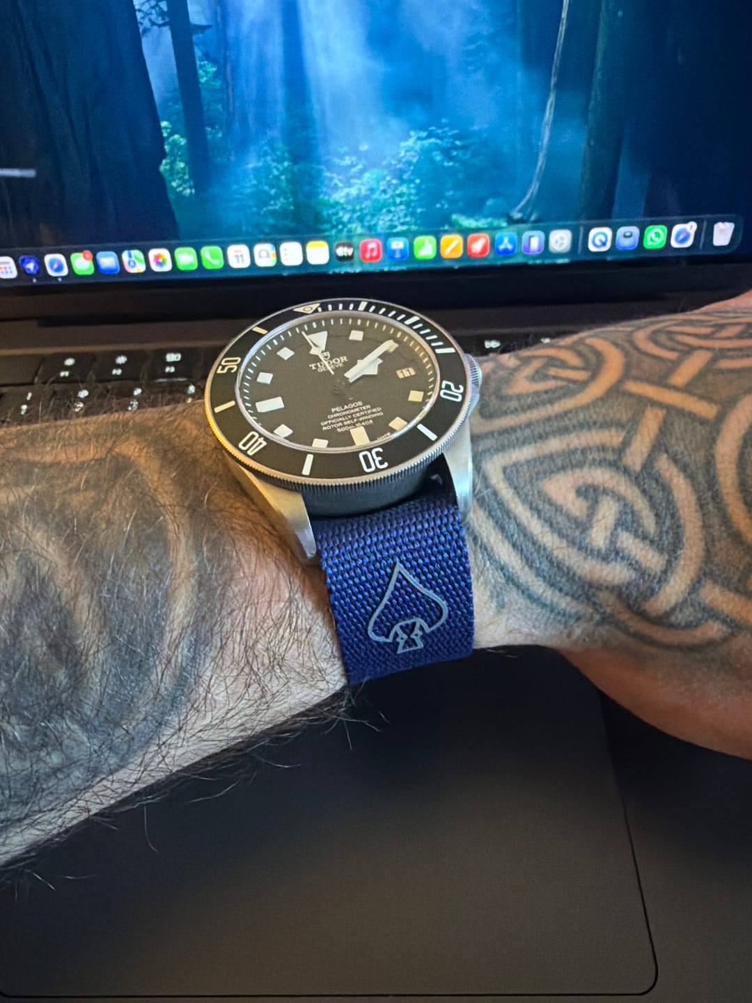 Customer photo review of NOFORN Single-Pass Watch Strap